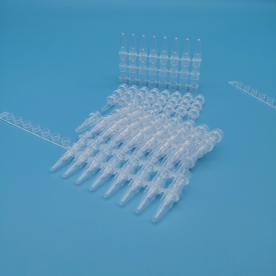 Transparante 0,2 Ml-PCR Buizen 8 van de de Biologiereactie van Buisstroken Moleculaire de Strookbuis