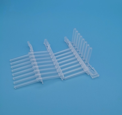 2.2ml diepe goed PCR Transparante 8 Gelijke Magnetische Naaldreeks Gerichte Bodem van het Platenpolypropyleen