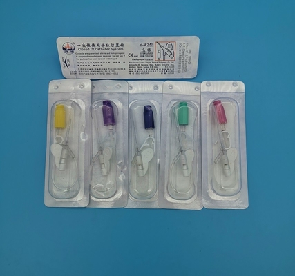 26G het Type van vlinder Positieve Druk Beschikbare Iv Cannula Uiterst kleine Bloedvatenpurple