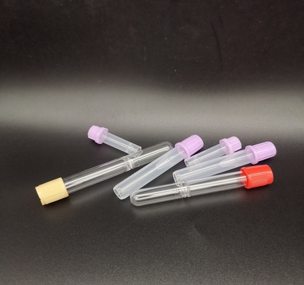 De medische Buizen van de het Bloedbemonstering van pp 2.0ml Oranje plaatsen Gesteriliseerd Serum Duidelijke Buis