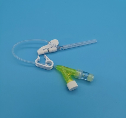 Beschikbare het Type van 24G Y Gele Iv Catheter voor Pediatrische Infusie Bij pasgeborenen