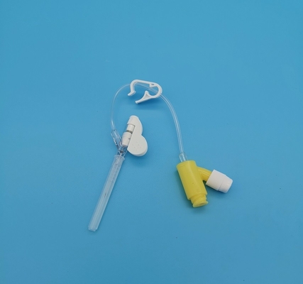 Positieve Druky Type Beschikbare Gele 24 Iv Cannula voor Pediatrische Infusie Bij pasgeborenen