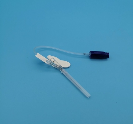 22G beschikbaar Type Iv van Vlinder Positieve Druk Cannula Routineinfusie voor Volwassenenblauw