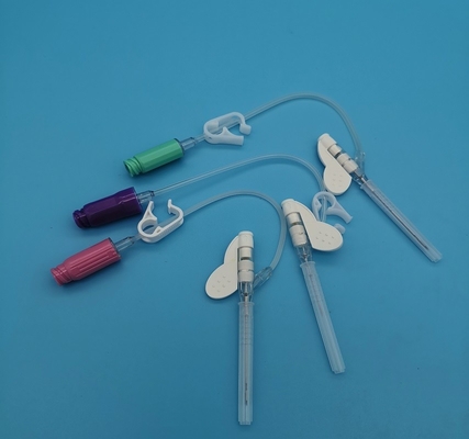 26G het Type van vlinder Positieve Druk Beschikbare Iv Cannula Uiterst kleine Bloedvatenpurple