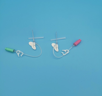 18G het Type van vlinder Positieve Druk Beschikbare Iv Cannula Chirurgische Groene Infusie/Bloedtransfusie