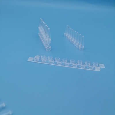 Wit 8 Strookpcr de Buizen van de Buis0.2ml Centrifuge 125 Stokken/Doos voor DNA-Extractie
