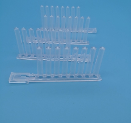 2.2ml diepe goed PCR Transparante 8 Gelijke Magnetische Naaldreeks Gerichte Bodem van het Platenpolypropyleen