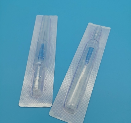 Eenmalig gebruik IV-katheters voor kanneletjes Satefy Type Gauge 22G Deep Blue CE ISO13485